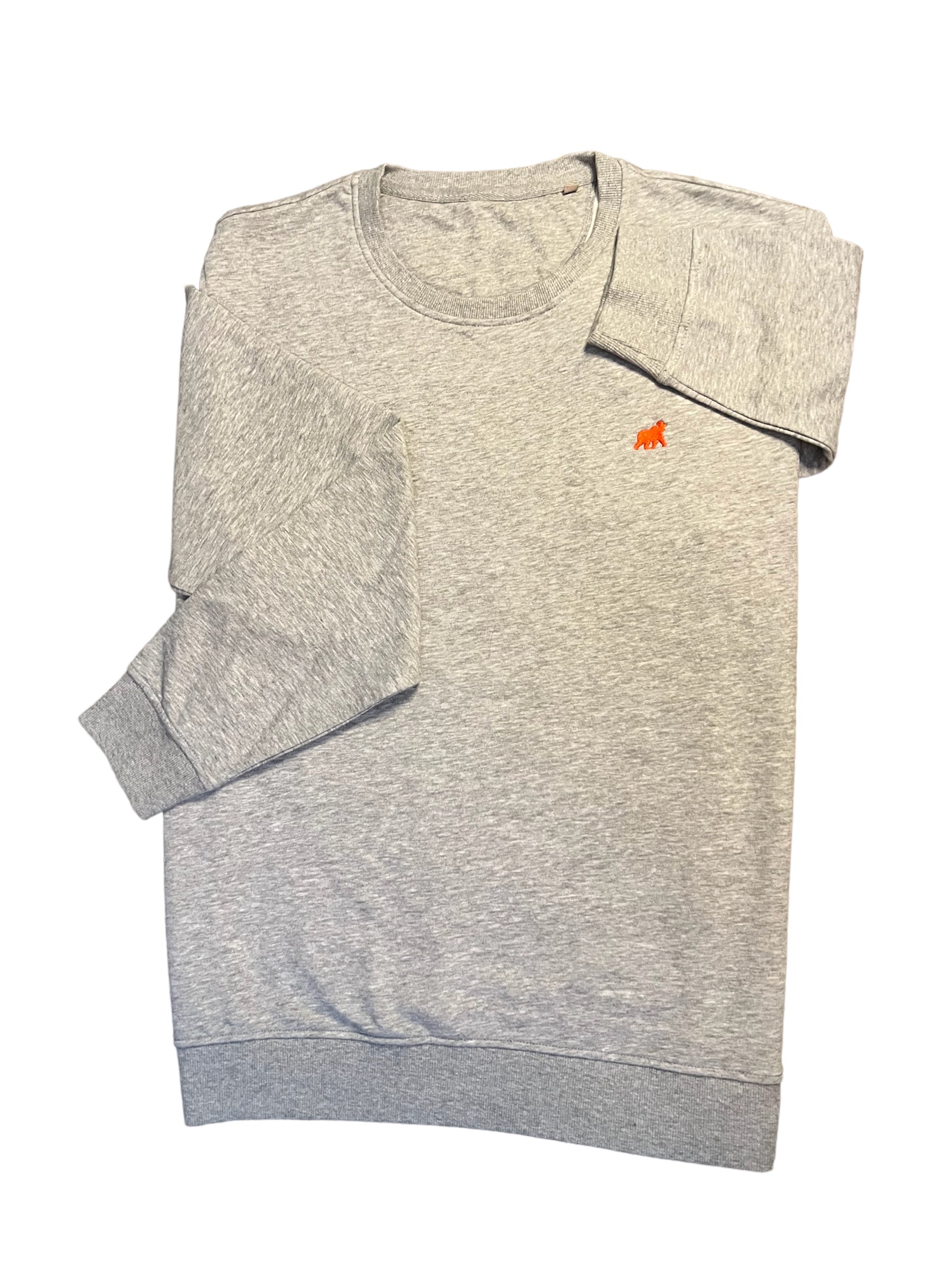 Crew Neck Sweat Shirt Orange