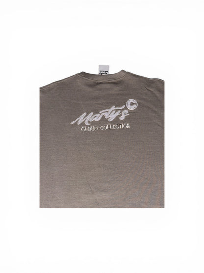 Dark Cloud Oversized three quarter sleeve Tee-Cloud Collection Marty's x Concrete