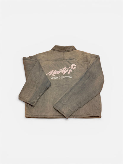 Thunderstorm Washed denim Full Zip Jacket-Cloud Collection Martys x Concrete