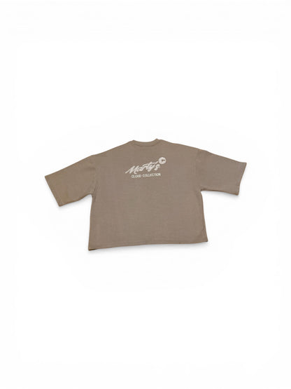 Dark Cloud Oversized three quarter sleeve Tee-Cloud Collection Marty's x Concrete