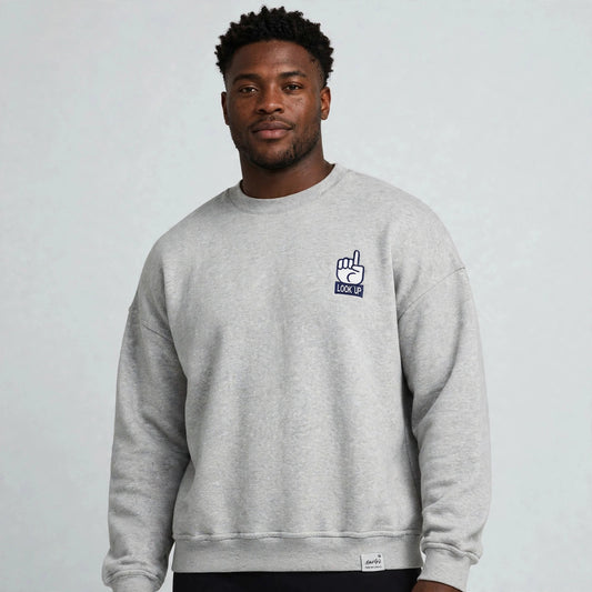 Hail Gray Crew Neck Martys x Concrete Cloud Collection Long Sleeve Martys x Concrete