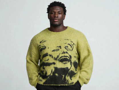 Oversized Mohair Pullover Sweater
