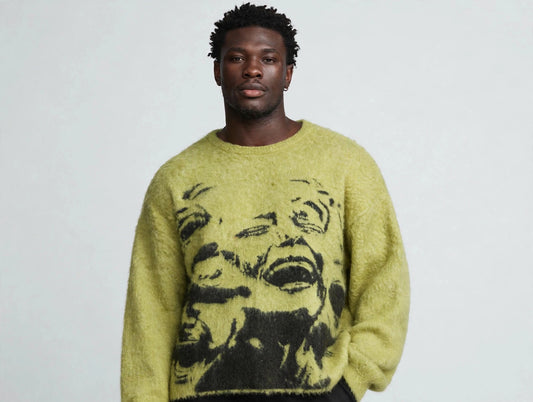 Oversized Mohair Pullover Sweater